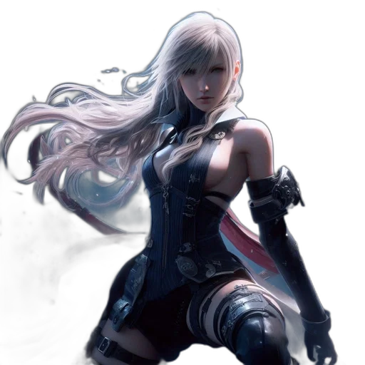 weapon, concept art, fantasy art, comic book art, anime, dark, monochrome, blue transparent PNG cut-out
