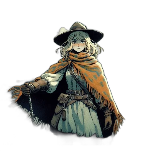 staff, hat, weapon, mask, concept art, fantasy art, pixel art, watercolor transparent PNG cut-out