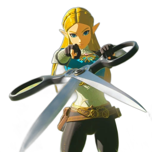 sword, weapon, staff, concept art, 3d render, fantasy art, golden, princess transparent PNG cut-out