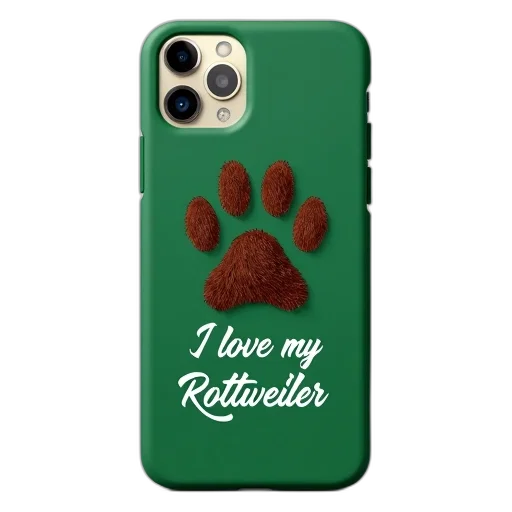 green, smartphone, case, paw, print, design, text, love transparent PNG cut-out