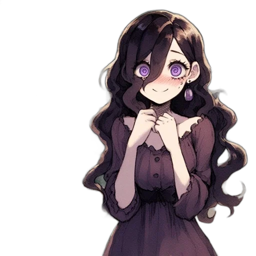 dress, mask, face, staff, pixel art, anime, concept art, watercolor transparent PNG cut-out