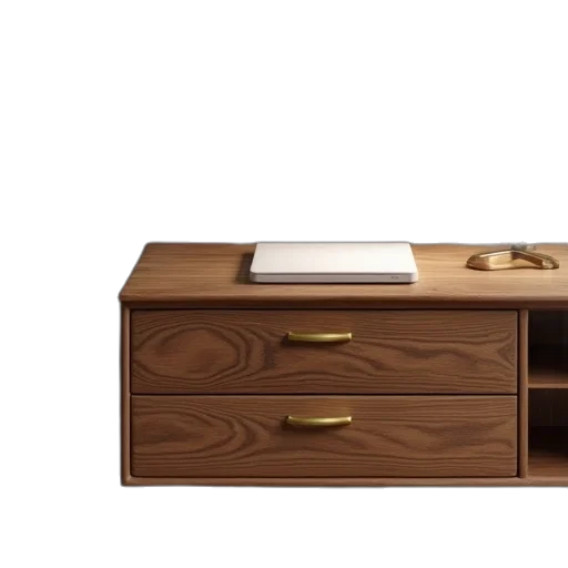 furniture, 3d render, earth tones, office, drawer, drawers transparent PNG cut-out
