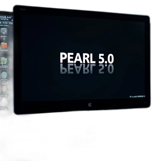 3d render, close-up, computer, monitor, displaying, black, screen, text transparent PNG cut-out