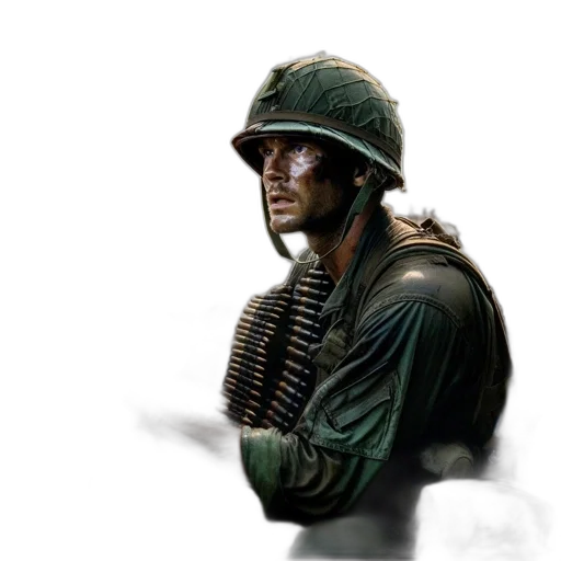 weapon, jacket, staff, hat, concept art, photorealistic, 3d render, pixel art transparent PNG cut-out