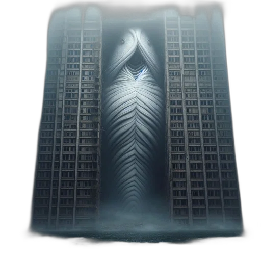 building, sword, dress, jacket, concept art, 3d render, cyberpunk, vaporwave transparent PNG cut-out