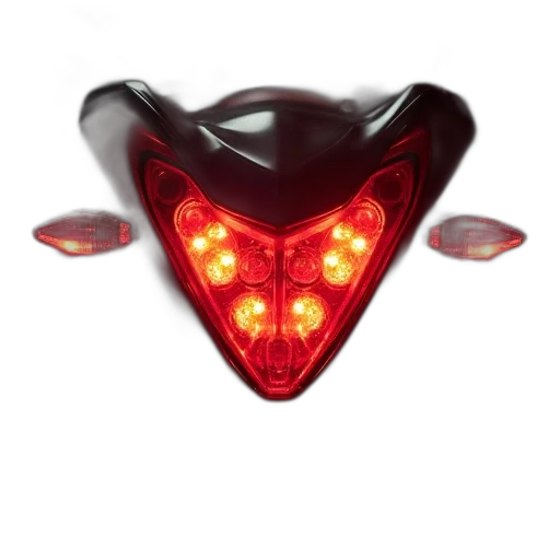 mask, robot, jewelry, creature, 3d render, concept art, pair, red transparent PNG cut-out