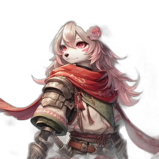 dragon, weapon, mask, sword, fantasy art, concept art, anime, watercolor transparent PNG cut-out