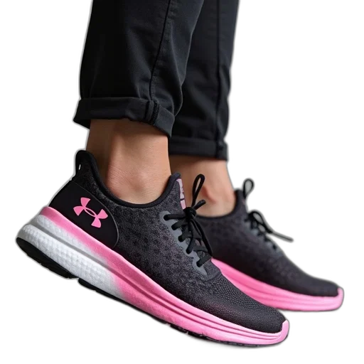 shoes, 3d render, photorealistic, neon, women, charged, speed transparent PNG cut-out