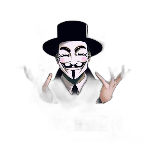 mask, hat, pixel art, cartoon, concept art, illustrated, composition, features transparent PNG cut-out