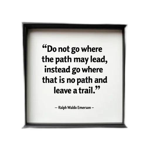 black, square, frame, quote, inside, reads, not, where transparent PNG cut-out