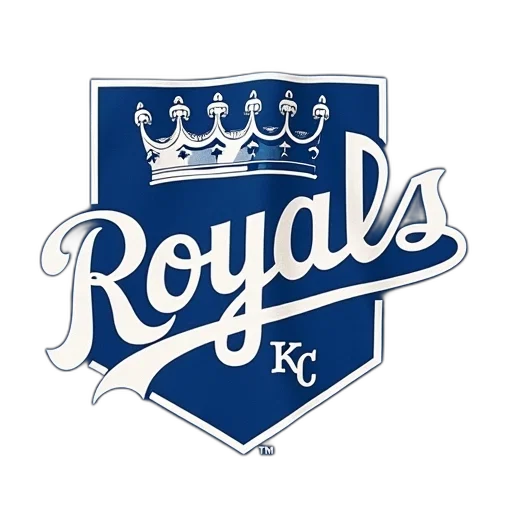 crown, blue, t-shirt, stylized, white, logo, kansas, city transparent PNG cut-out
