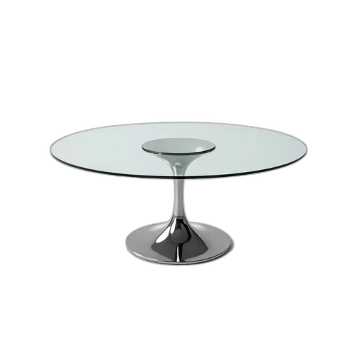 furniture, jewelry, 3d render, sleek, modern, glass, table, shiny transparent PNG cut-out