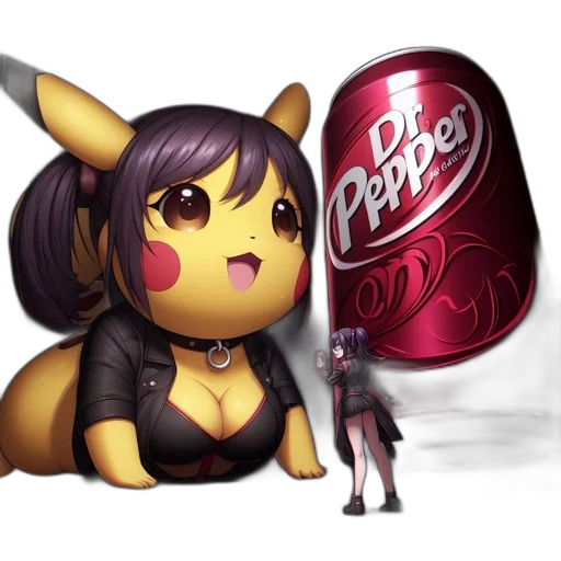 food, bottle, animal, creature, concept art, pixel art, 3d render, anime transparent PNG cut-out