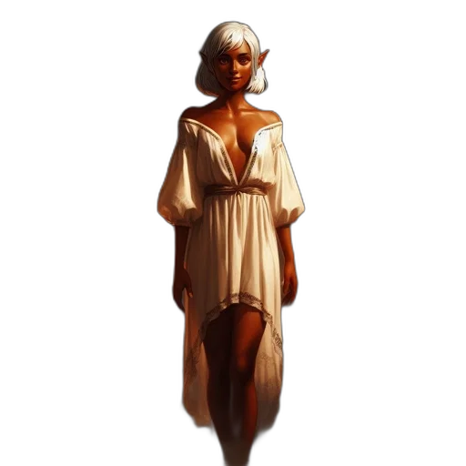 dress, staff, face, creature, concept art, fantasy art, pixel art, oil painting transparent PNG cut-out
