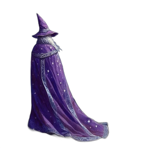 dress, hat, crown, staff, concept art, fantasy art, watercolor, 3d render transparent PNG cut-out