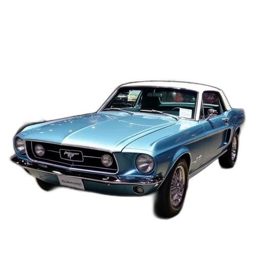 car, photorealistic, 3d render, 1967, ford, mustang, display, 2015 transparent PNG cut-out
