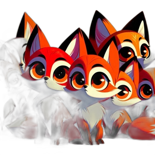 mask, creature, concept art, 3d render, fantasy art, pixel art, red, monochrome transparent PNG cut-out