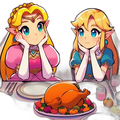 food, crown, pixel art, concept art, watercolor, anime, colorful, golden transparent PNG cut-out