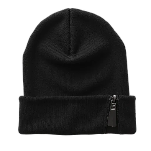 hat, jacket, crown, dark, monochrome, black, beanie, zipper transparent PNG cut-out