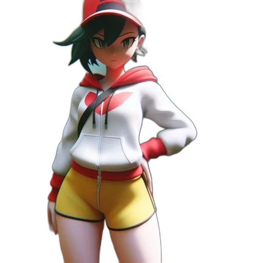 jacket, hat, staff, dress, concept art, 3d render, pixel art, photorealistic transparent PNG cut-out