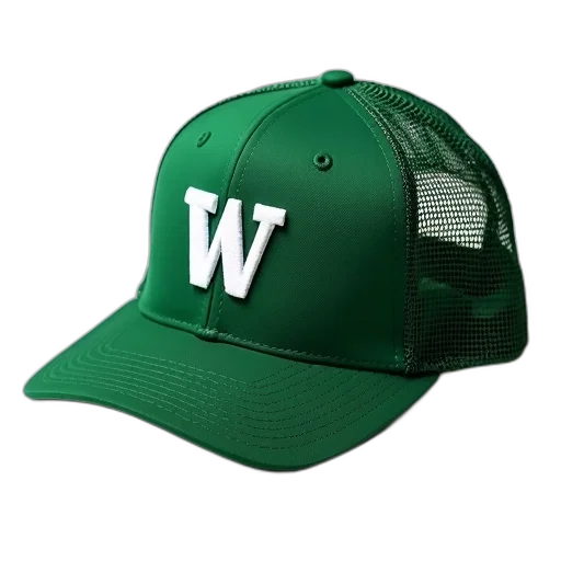 hat, weapon, green, logo, words, washington, mesh, hats transparent PNG cut-out