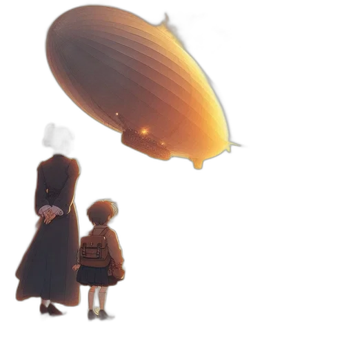 umbrella, dress, hat, concept art, 3d render, pixel art, anime, fog transparent PNG cut-out