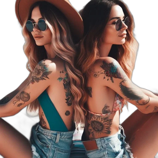 hat, jewelry, dress, photorealistic, pastel, colorful, earth tones, neon transparent PNG cut-out
