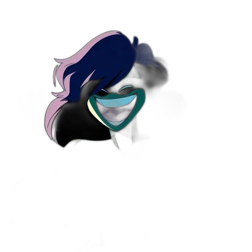 mask, face, hair, staff, vaporwave, cartoon, fantasy art, pixel art transparent PNG cut-out
