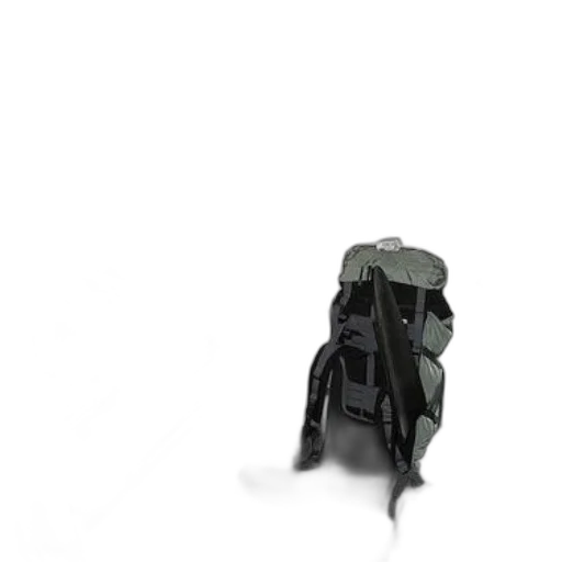 jacket, furniture, umbrella, hat, 3d render, concept art, photorealistic, green transparent PNG cut-out
