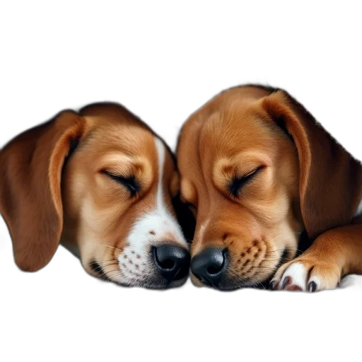 animal, photorealistic, 3d render, second, image, close-up, two, dogs transparent PNG cut-out