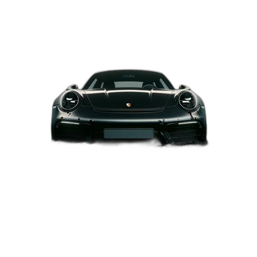 car, animal, photorealistic, 3d render, concept art, sleek, black, sports transparent PNG cut-out