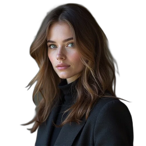 jacket, face, hair, staff, photorealistic, oil painting, cartoon, concept art transparent PNG cut-out