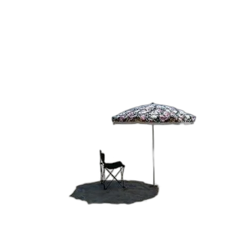 umbrella, furniture, staff, hat, 3d render, concept art, photorealistic, pixel art transparent PNG cut-out