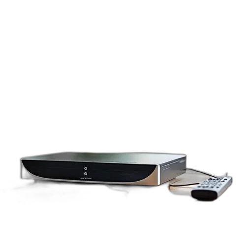 modern, digital, video, recorder, placed, wooden, table, accompanied transparent PNG cut-out