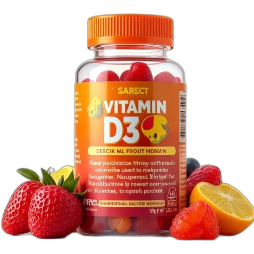 rhino, vitamin, gummy, antioxetints, fruit, flavors, gummies transparent PNG cut-out