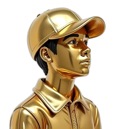 face, hat, photorealistic, 3d render transparent PNG cut-out