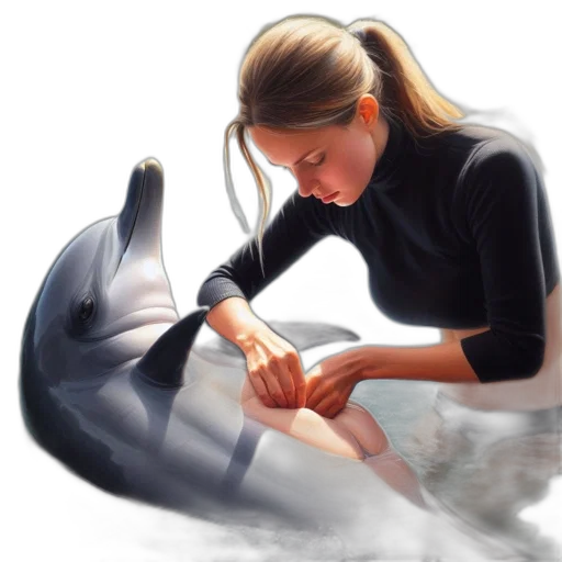 creature, oil painting, concept art, photorealistic, fantasy art, underwater, monochrome, young transparent PNG cut-out