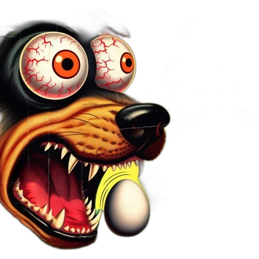 mask, animal, creature, concept art, 3d render, photorealistic, cartoon, oversized transparent PNG cut-out