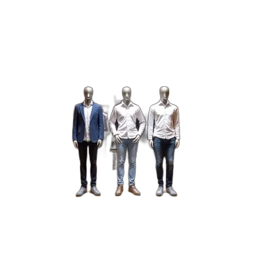 jacket, staff, robot, mask, 3d render, concept art, pixel art, photorealistic transparent PNG cut-out