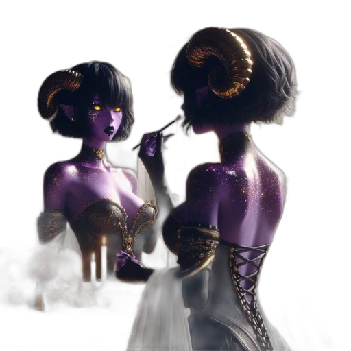 mask, dress, staff, jewelry, concept art, fantasy art, photorealistic, 3d render transparent PNG cut-out