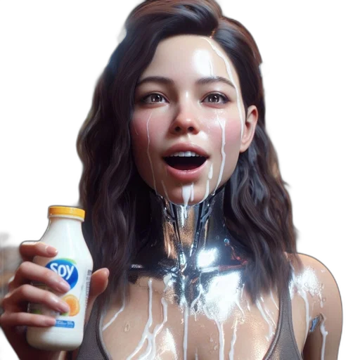 bottle, face, robot, dress, concept art, photorealistic, cyberpunk, 3d render transparent PNG cut-out