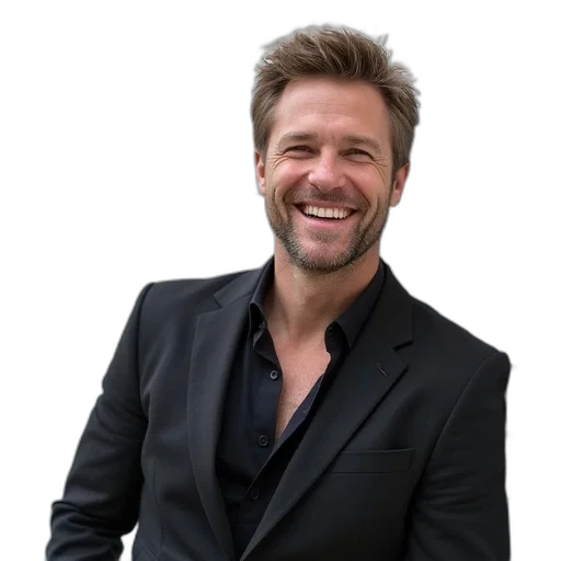 jacket, staff, hair, face transparent PNG cut-out