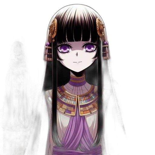 mask, staff, dress, face, fantasy art, pixel art, anime, concept art transparent PNG cut-out
