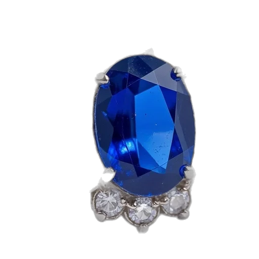 jewelry, crown, blue, antique transparent PNG cut-out