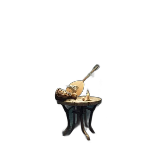 furniture, food, weapon, hat, concept art, pixel art, 3d render, watercolor transparent PNG cut-out