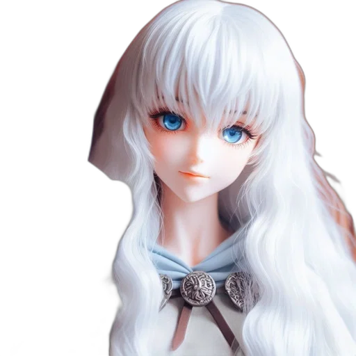 face, robot, 3d render, photorealistic, fantasy art, anime, monochrome, blue transparent PNG cut-out