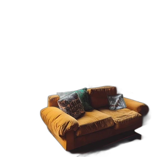 furniture, shoes, crown, jacket, 3d render, photorealistic, concept art, earth tones transparent PNG cut-out