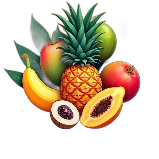 food, crown, animal, photorealistic, pixel art, 3d render, concept art, colorful transparent PNG cut-out