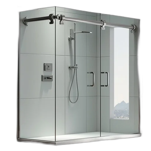photorealistic, 3d render, steam, shower transparent PNG cut-out