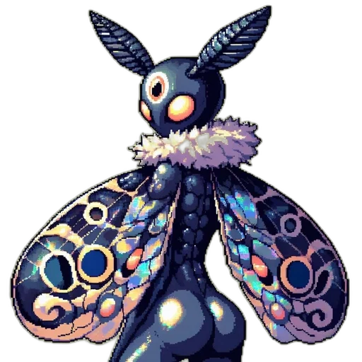 creature, animal, staff, robot, pixel art, concept art, fantasy art, watercolor transparent PNG cut-out